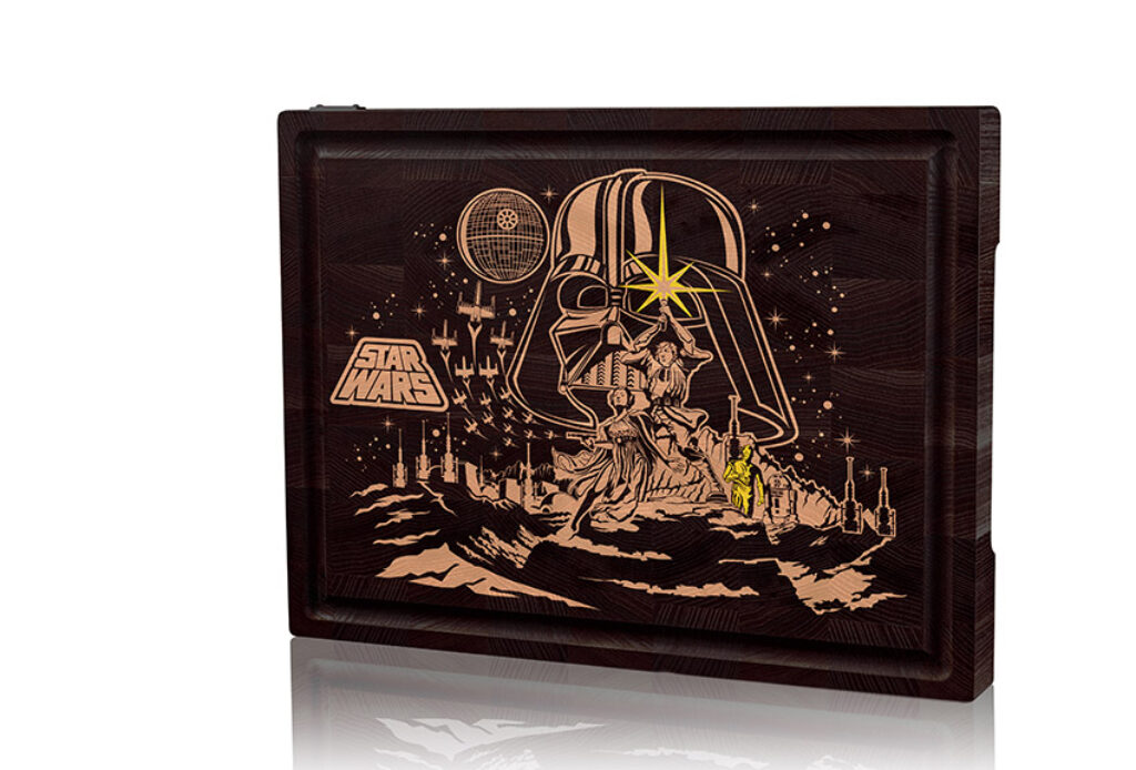 Galactic Legends: Star Wars-Inspired Wooden Board