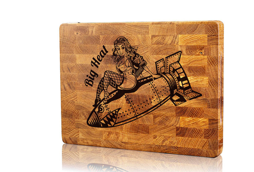 Retro Bombshell: Pin-Up Military Chic Cutting Board