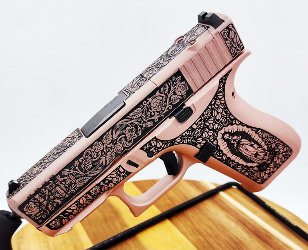 Glock 43 X with St. Maria Rose Pattern
