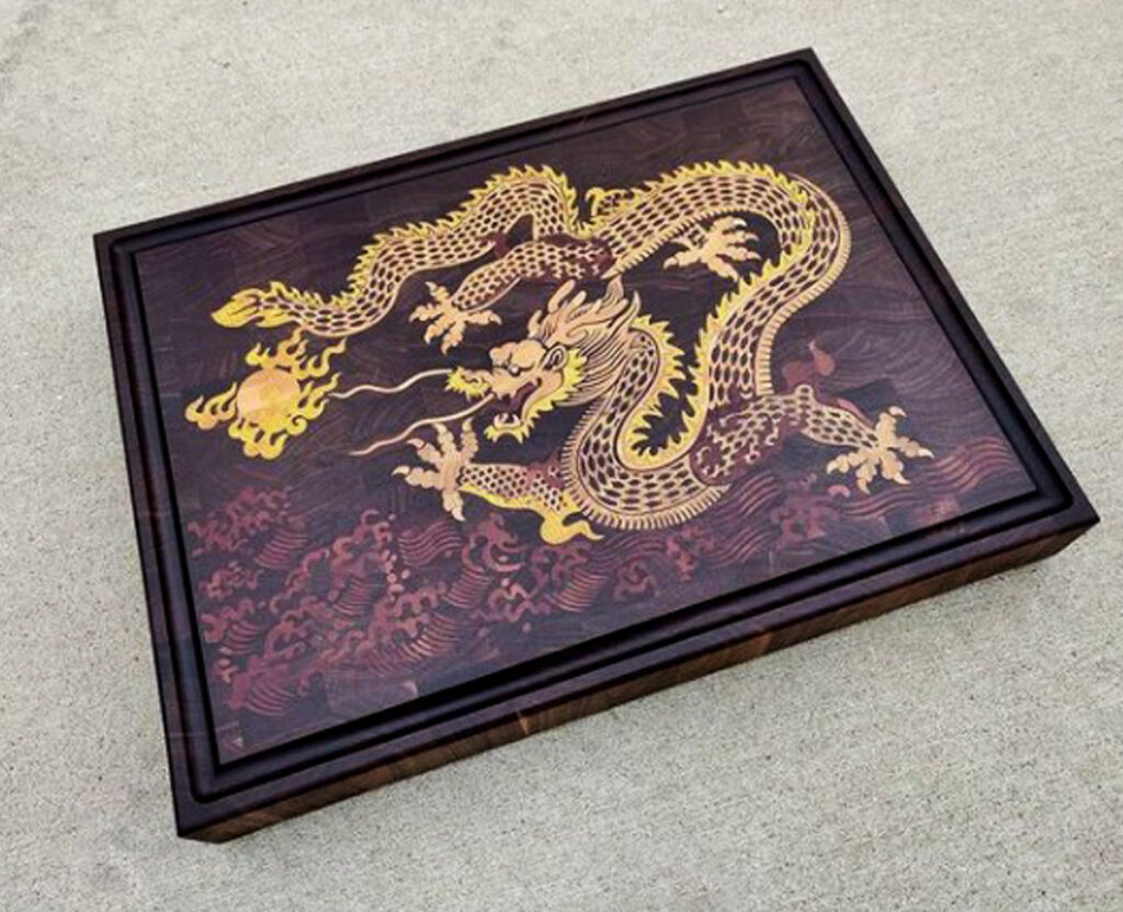 Dragon Majesty: Full-Size Chinese Dragon Wooden Board