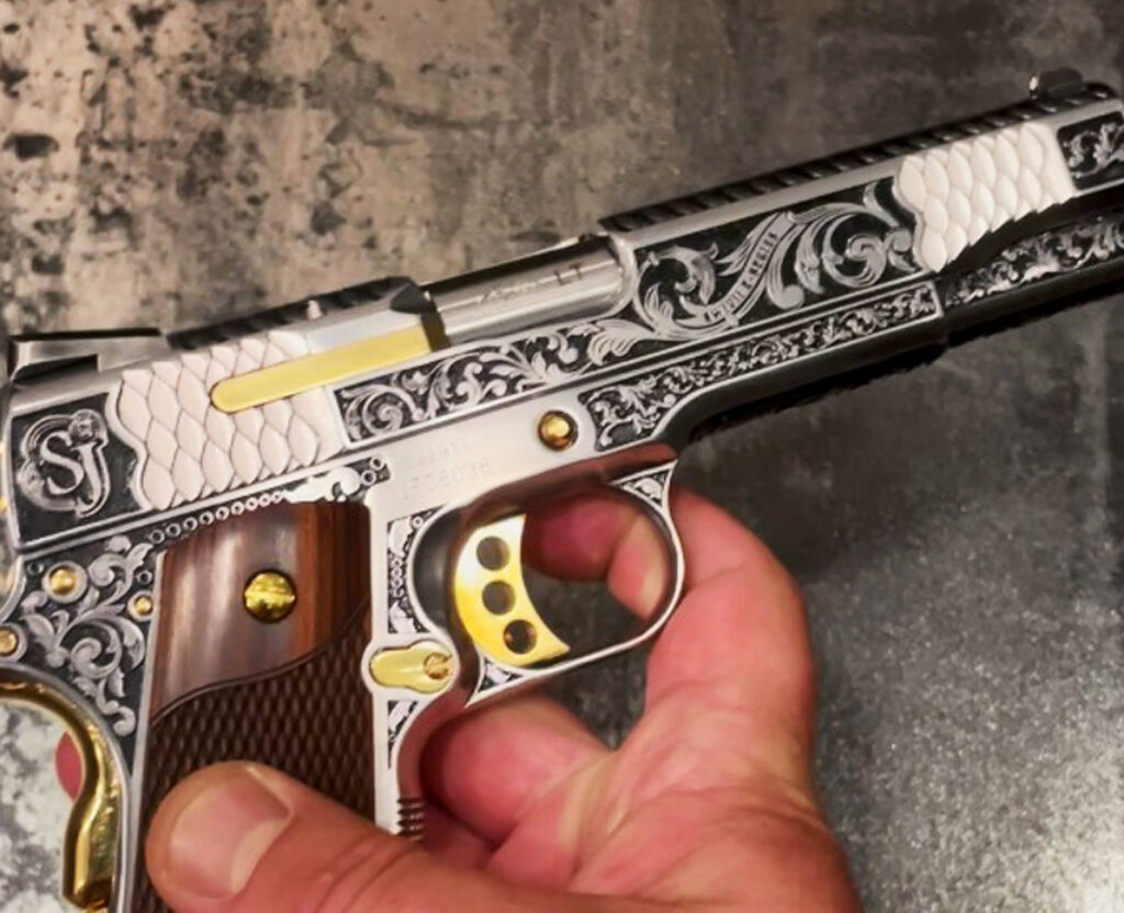 Smith & Wesson 1911E Floral Engravings
