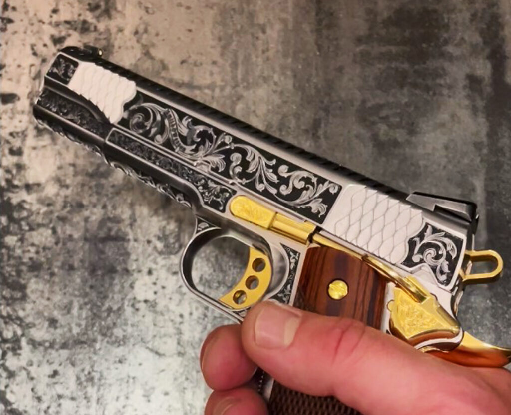 Smith & Wesson 1911E Floral Engravings