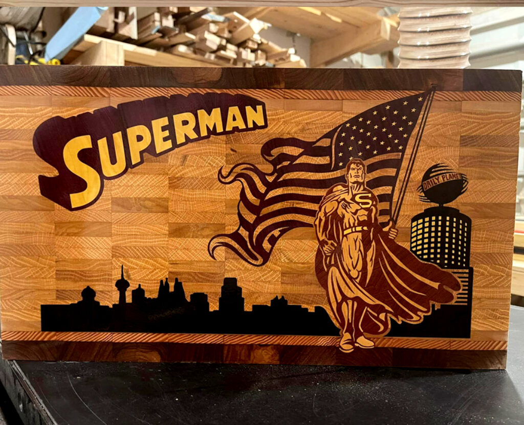 Superhero Patriotism Cutting Board