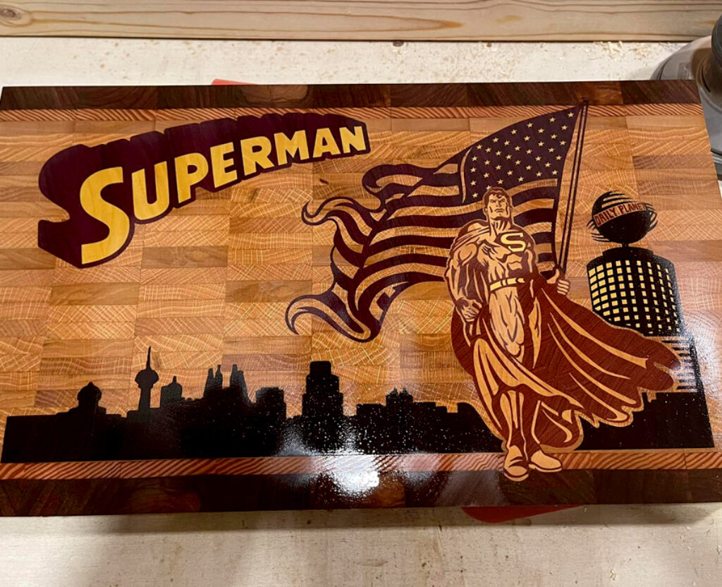 Superhero Patriotism Cutting Board