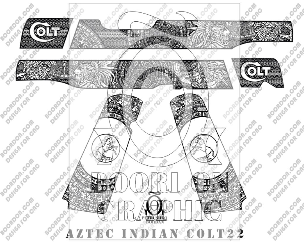 Aztec Warrior Elegance: Colt 1911 22 Edition