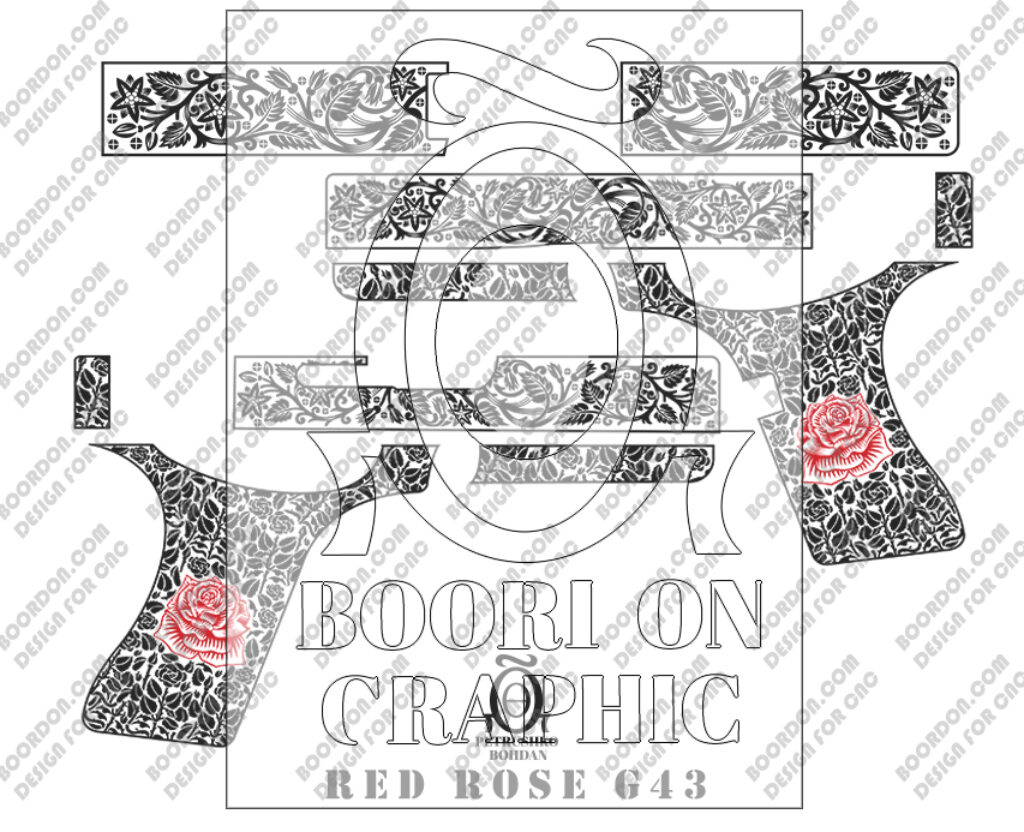 Rose Pattern Glock 43 Design