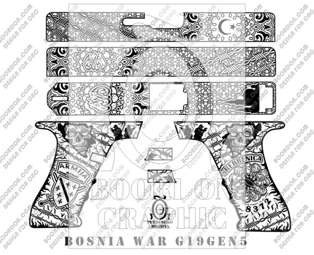 Bosnian War Glock 17, 19 Gen2 Design