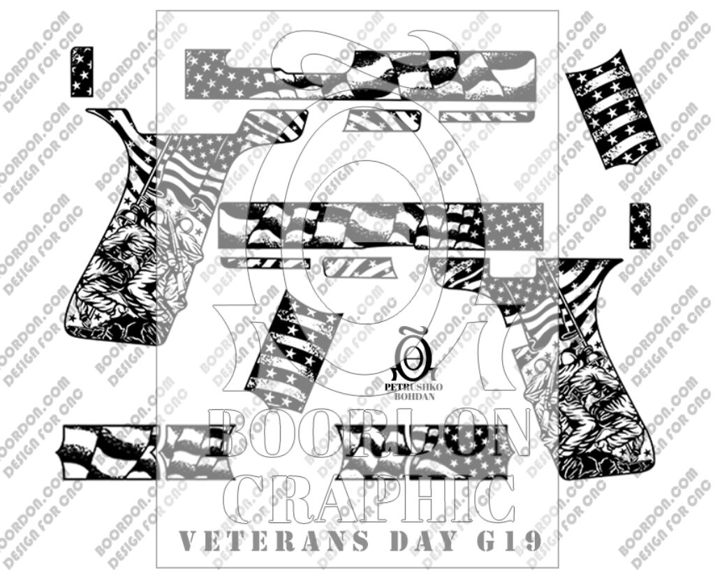 Patriotic Flag Design for Glock 17, 19