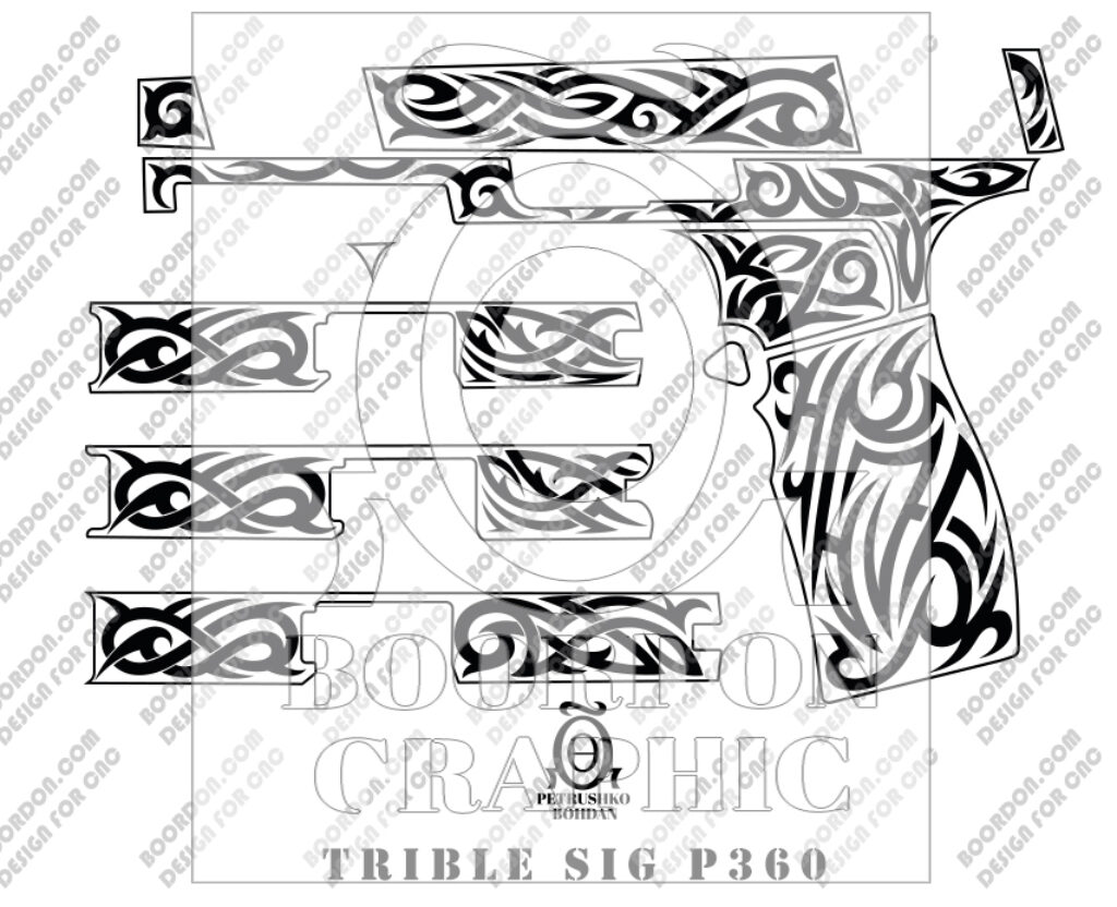 SIG P360: Tribal Pattern Designs