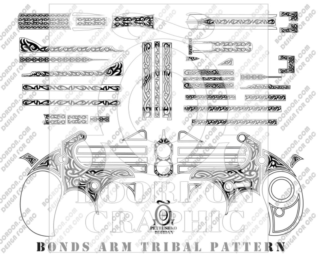 Tribal Patterns for Bonds ARM: Custom Firearm Designs