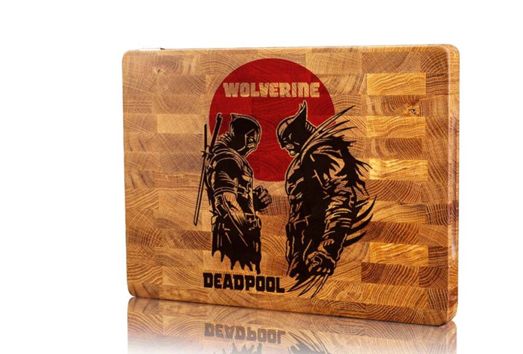 Deadpool vs Wolverine Engraving Design