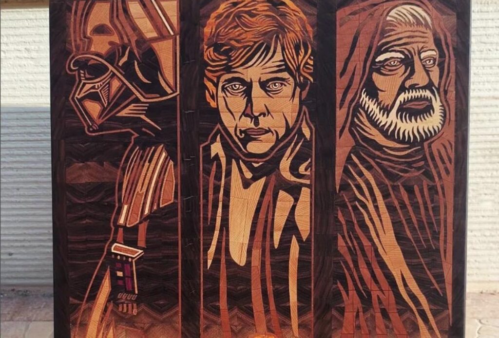 Epic Star Wars Characters Engraving Design